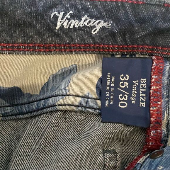 TOMMY BAHAMA MEN’S Vintage Belize Stretch Jeans Size 35” x 30” - Picture 2 of 5